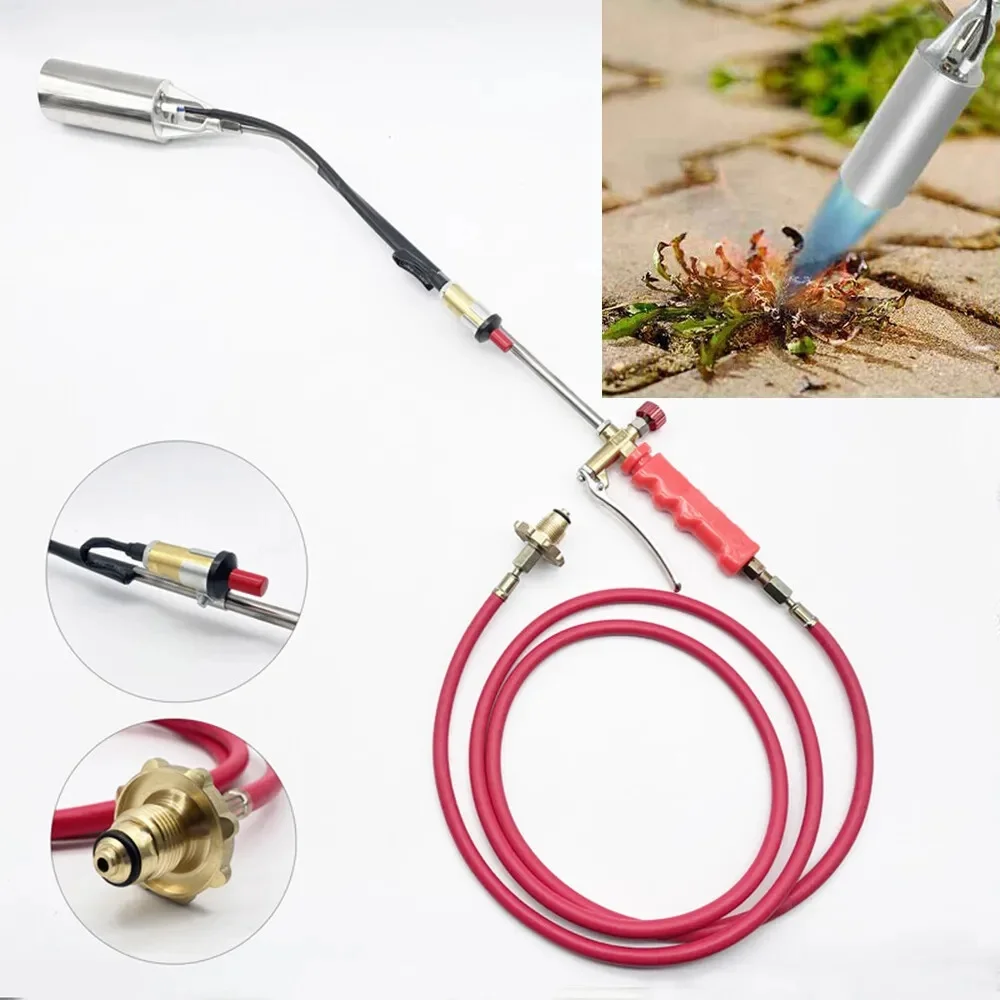 Portable Propane Weed Torch Burner Ice Melter Push Button Igniter with 79