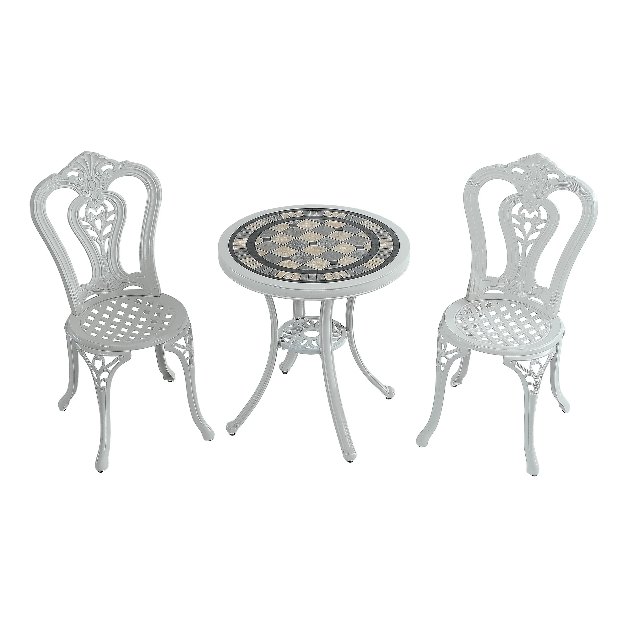 Mondawe Outdoor Aluminum Patio Furniture Bistro Set
