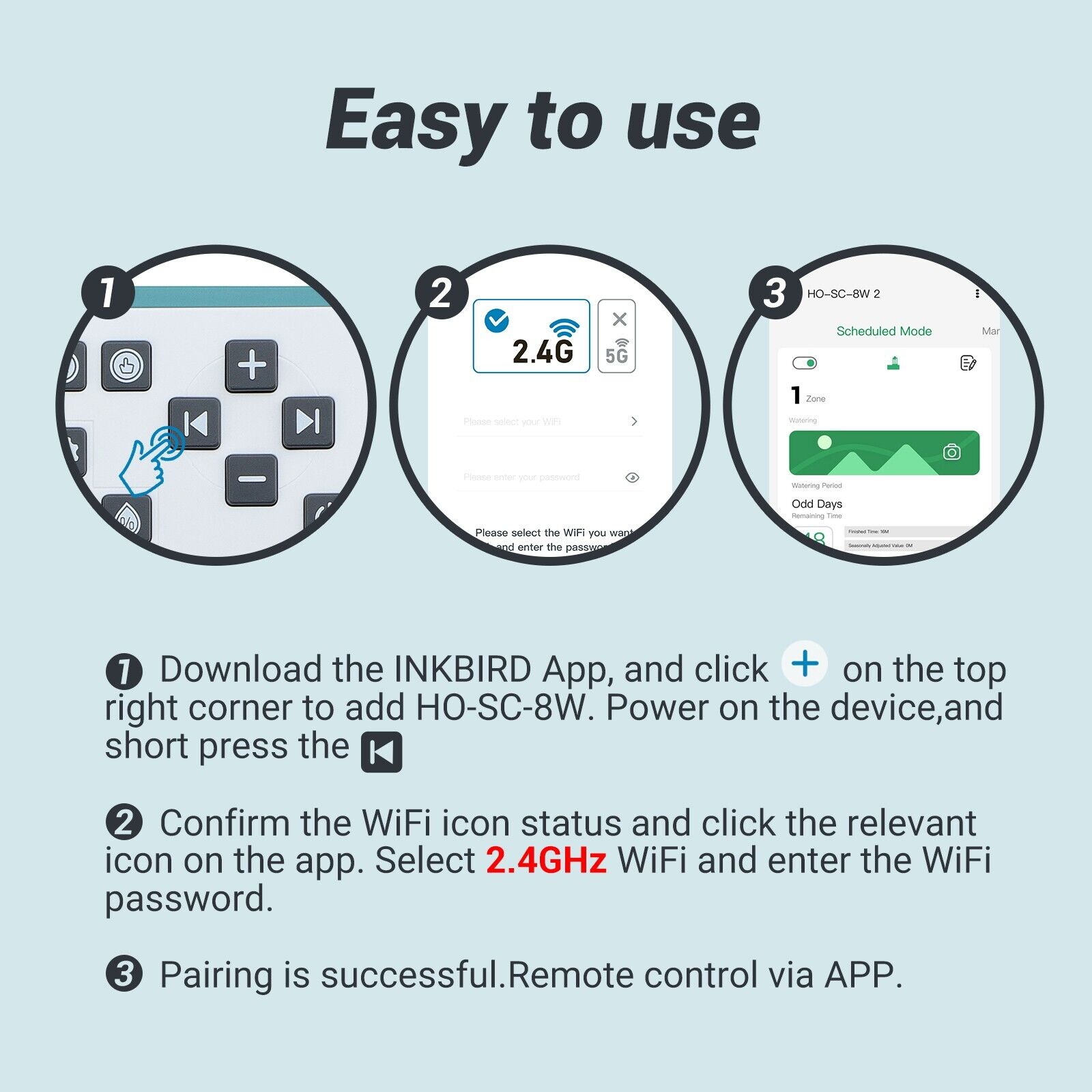 Lawn Irrigation System Watering Timer Controller Garden WiFi Sprinkler Control