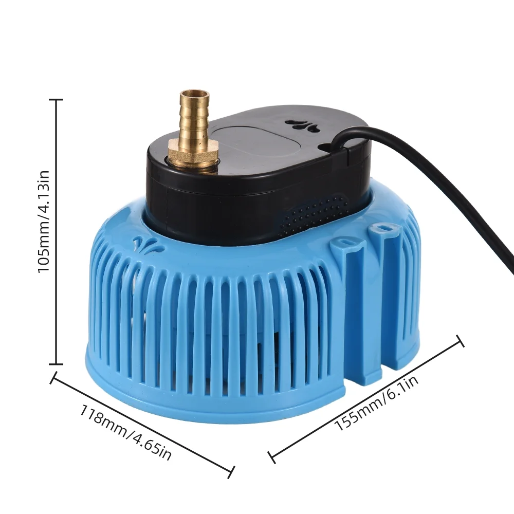 Aibecy Swimming Pool Water Removal Pump, Above Ground Submersible Sump Pump 75W 2000L/H with 16ft Drainage Hose