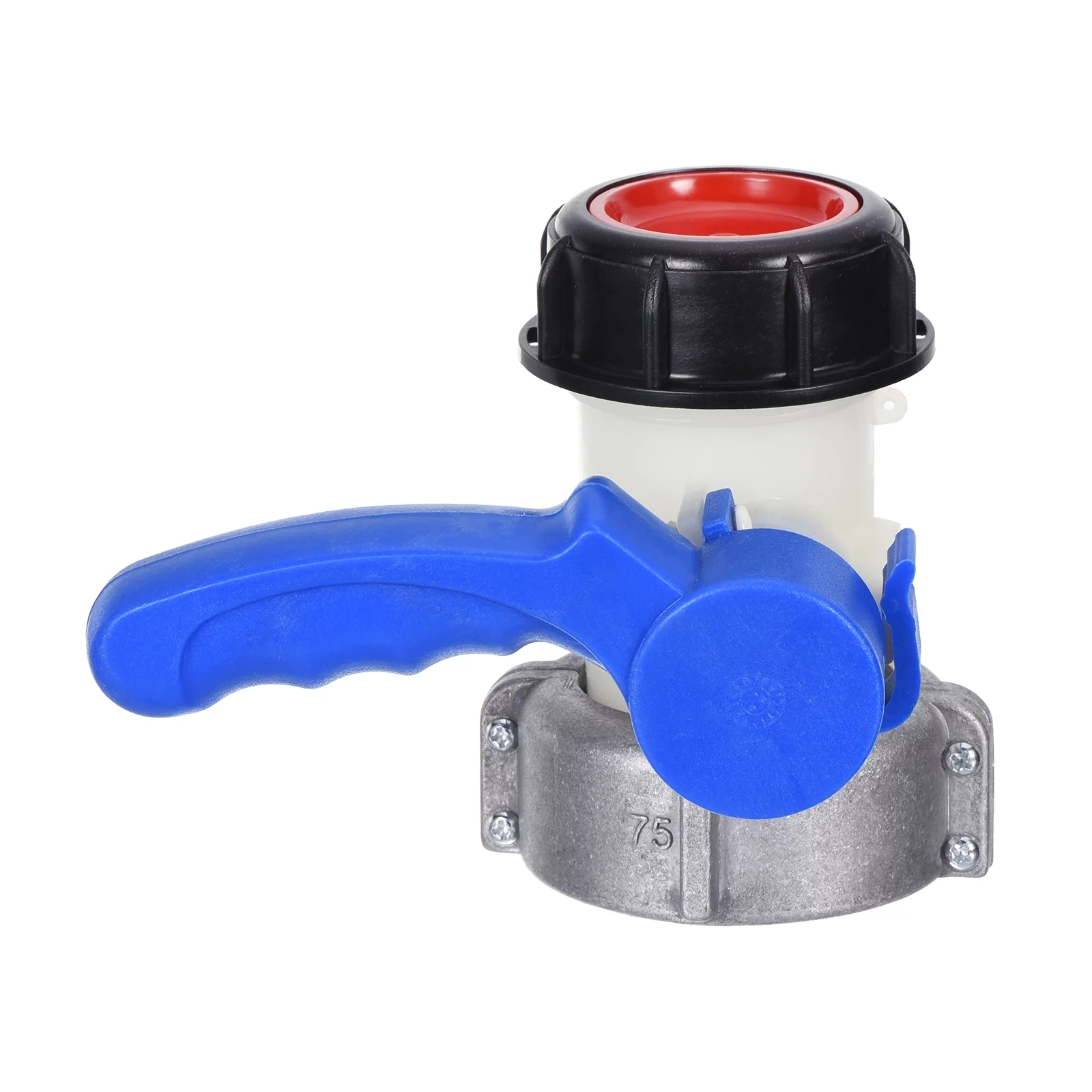 75mm IBC Tote Tank Adapter DN50 Alloy IBC Tote Water Container Adapter with Butterfly Valve Switch