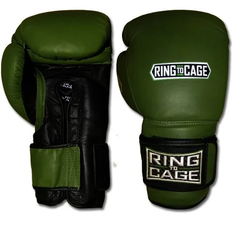 Ring to Cage 50oz Deluxe MiM-Foam Sparring Gloves - Safety Strap for Muay Thai, MMA, Kickboxing, Boxing (50oz)