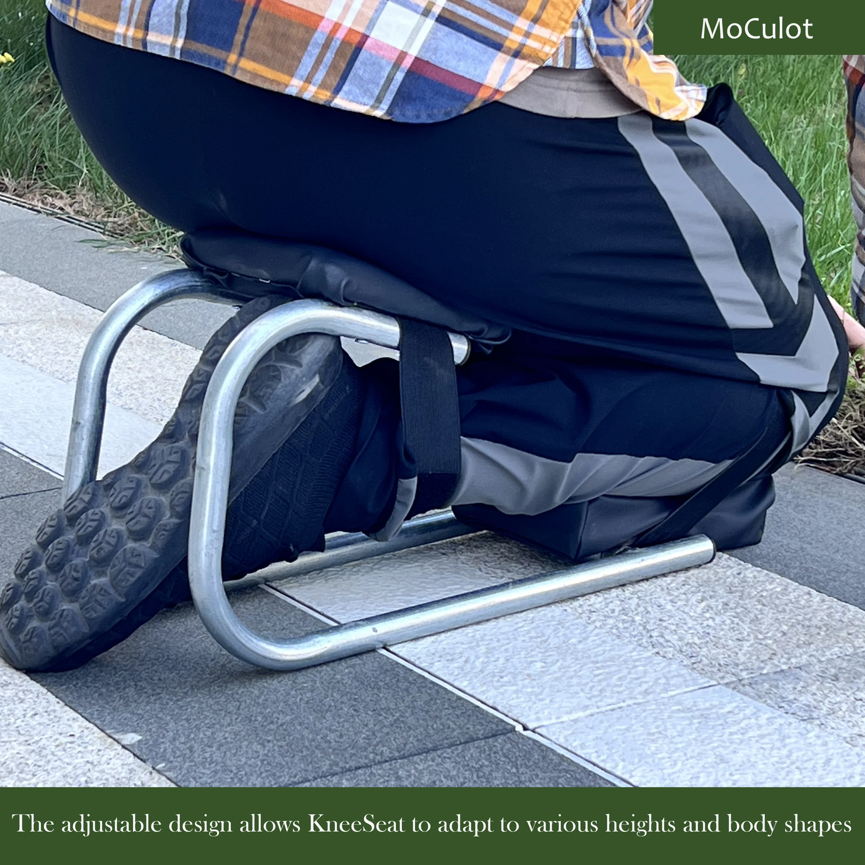 Knee Seat for Gardening, Gardening Knee Pads, Strap On Kneeling Device for Garden, Knee Seat Leg Brace for Gardening, Knee Seat for Garden One Leg
