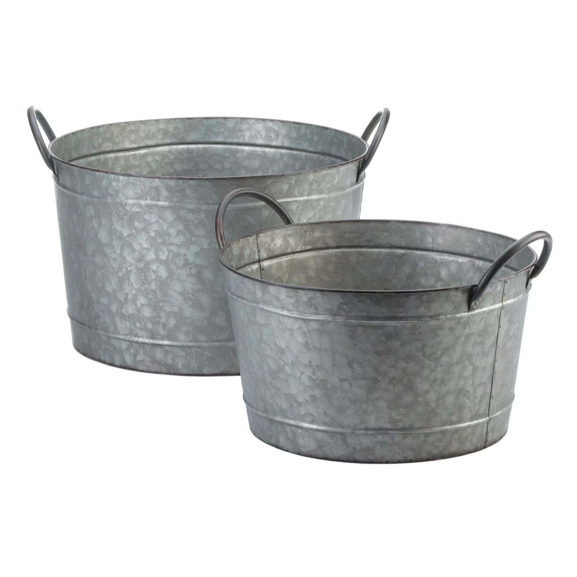 Zingz & Thingz Galvanized Bucket Planters - 19
