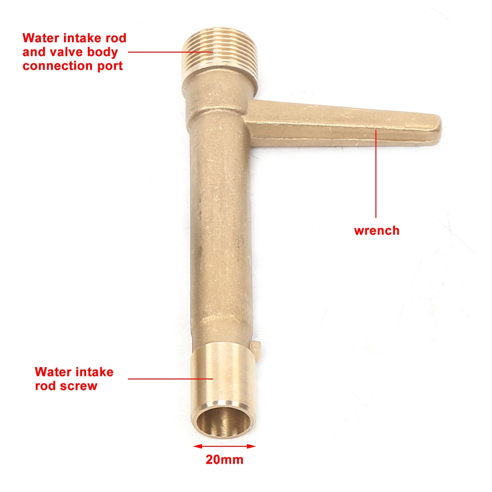 FETCOI 3/4 Inch Brass Quick Coupler Water Valve Underground Irrigation Tool Durable