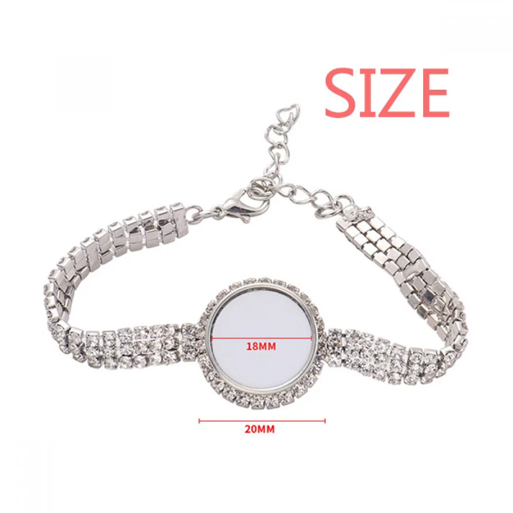 Saplings Cute Small TV Face Original Tennis Chain Anklet Bracelet Diamond Jewelry