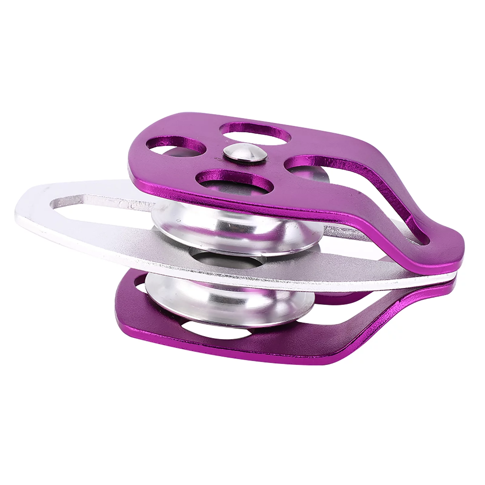 Goldmeet EN 12278 Outdoor Aviation Aluminum Side Swing Double Pulley for Rock Climbing Mountaineering