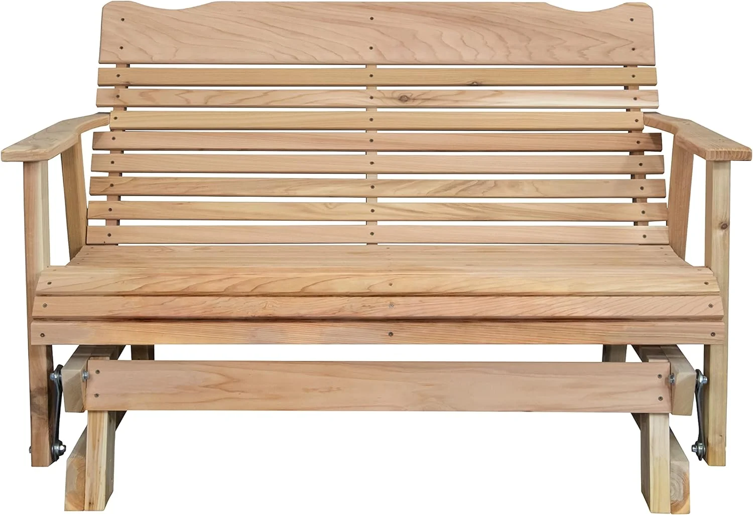 Natural Cedar Outdoor Porch Glider, Amish Crafted