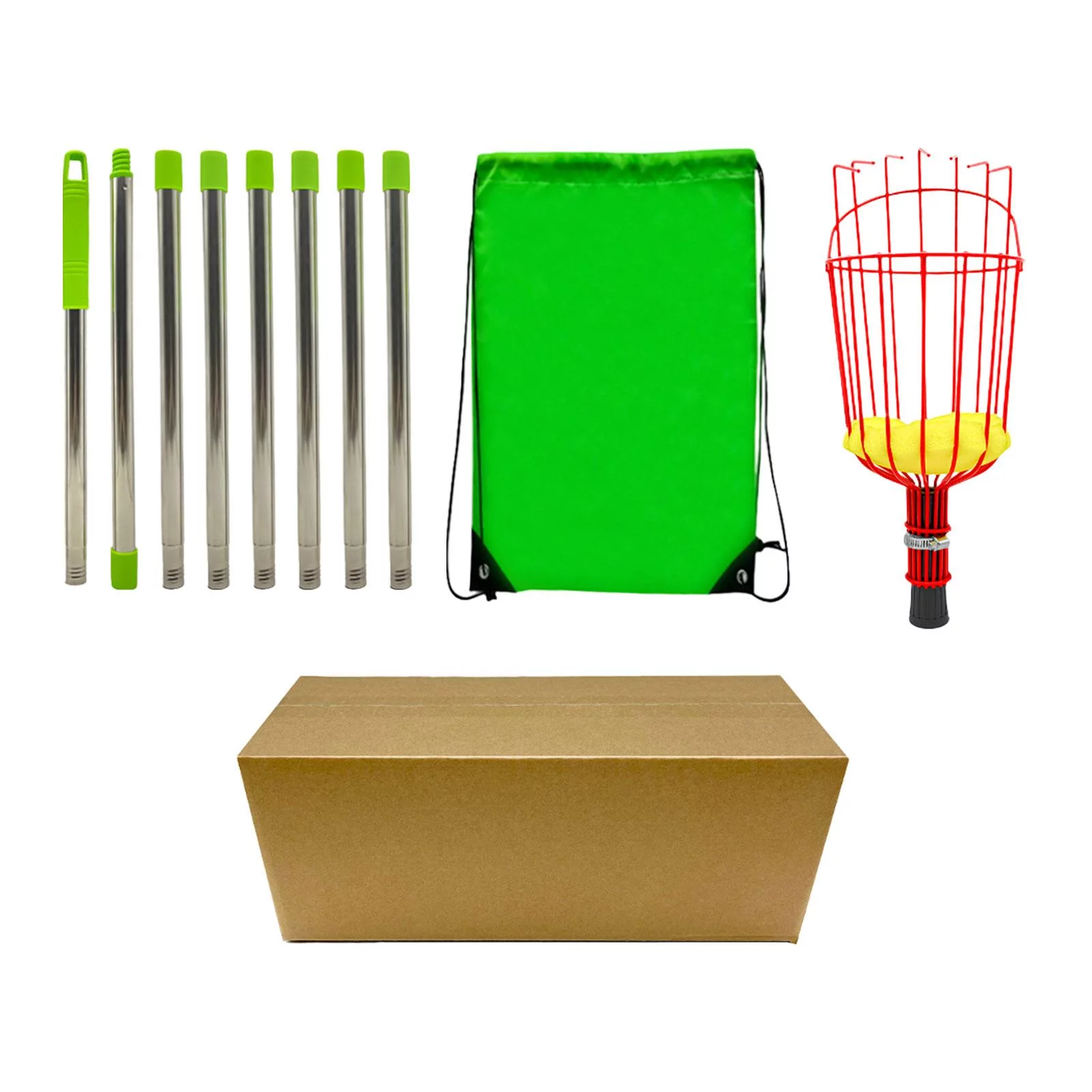 Fruit Picker Fruit Picking Equipment Portable Tree Picker Fruit Catcher Device Fruit Picking Harvester for Pear Peach Garden Cherry .2 Meter