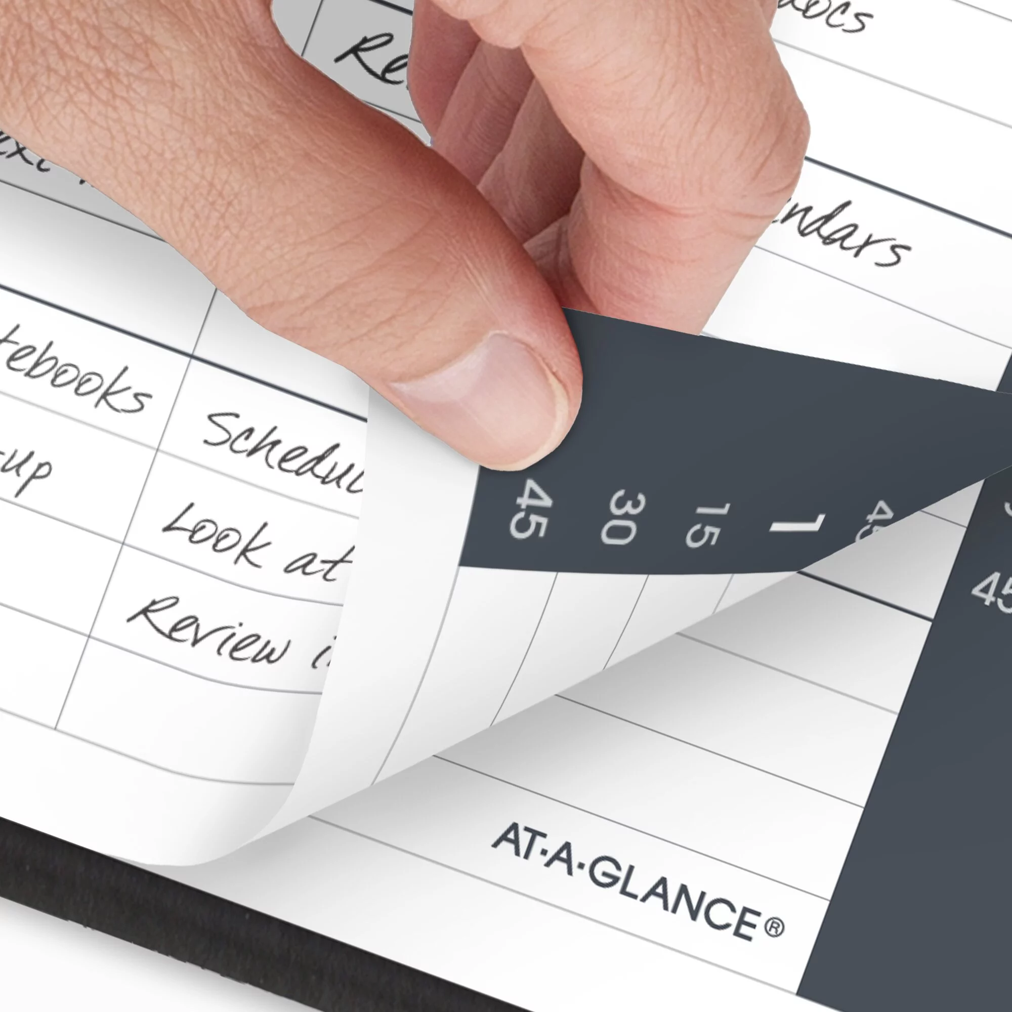 AT-A-GLANCE 2024 Daily Appointment Book Planner Black Small 5 x 8 - Daily