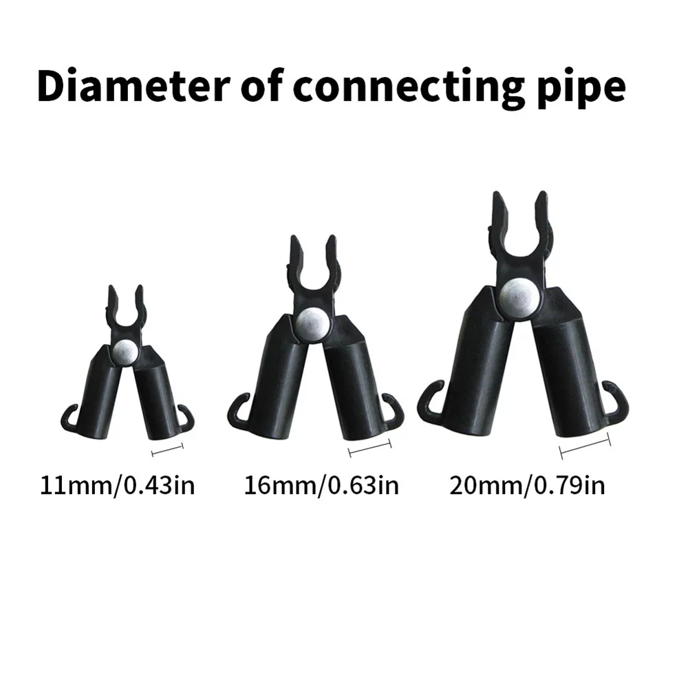 Plant Clip Greenhouse Quickly Set Garden Supplies Vine Bracket Accessories Plant Support Steel Pipe Bracket 11MM 10PCS