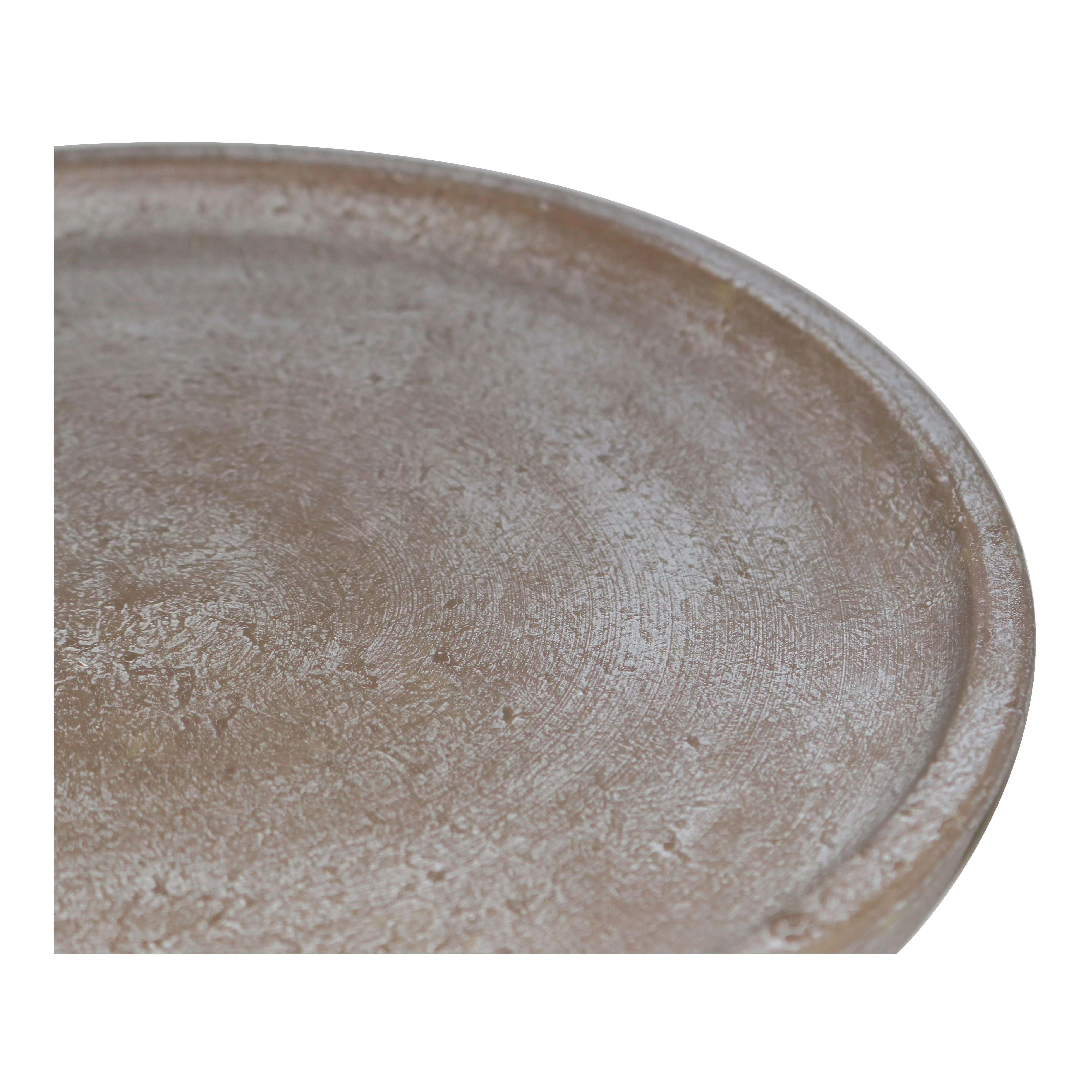 Better Homes & Gardens 10 in. Hand-painted Brown Earthenware Saucer