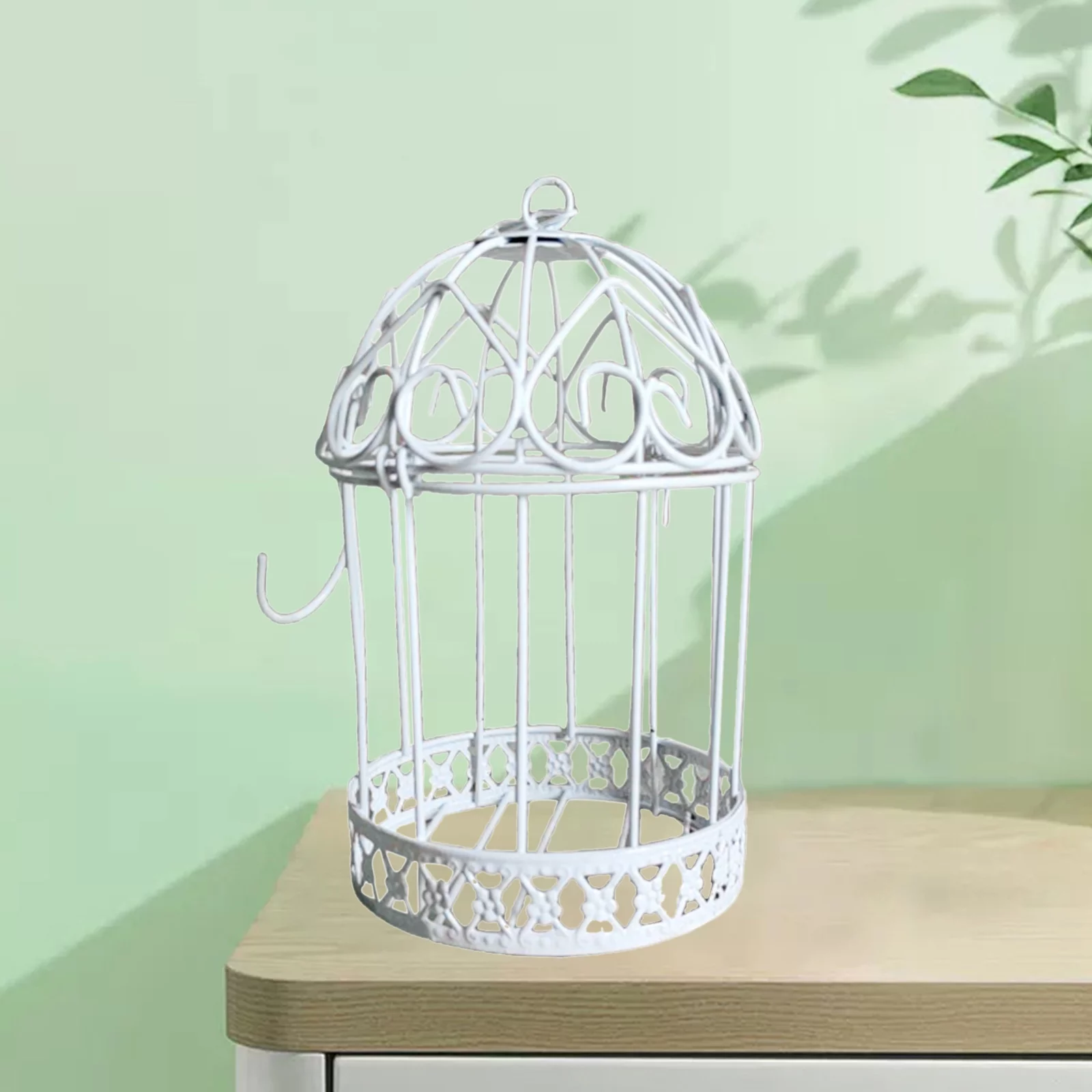 13cm Rustic Iron Wire Shape Succulent Pot Hanging Planter Plant