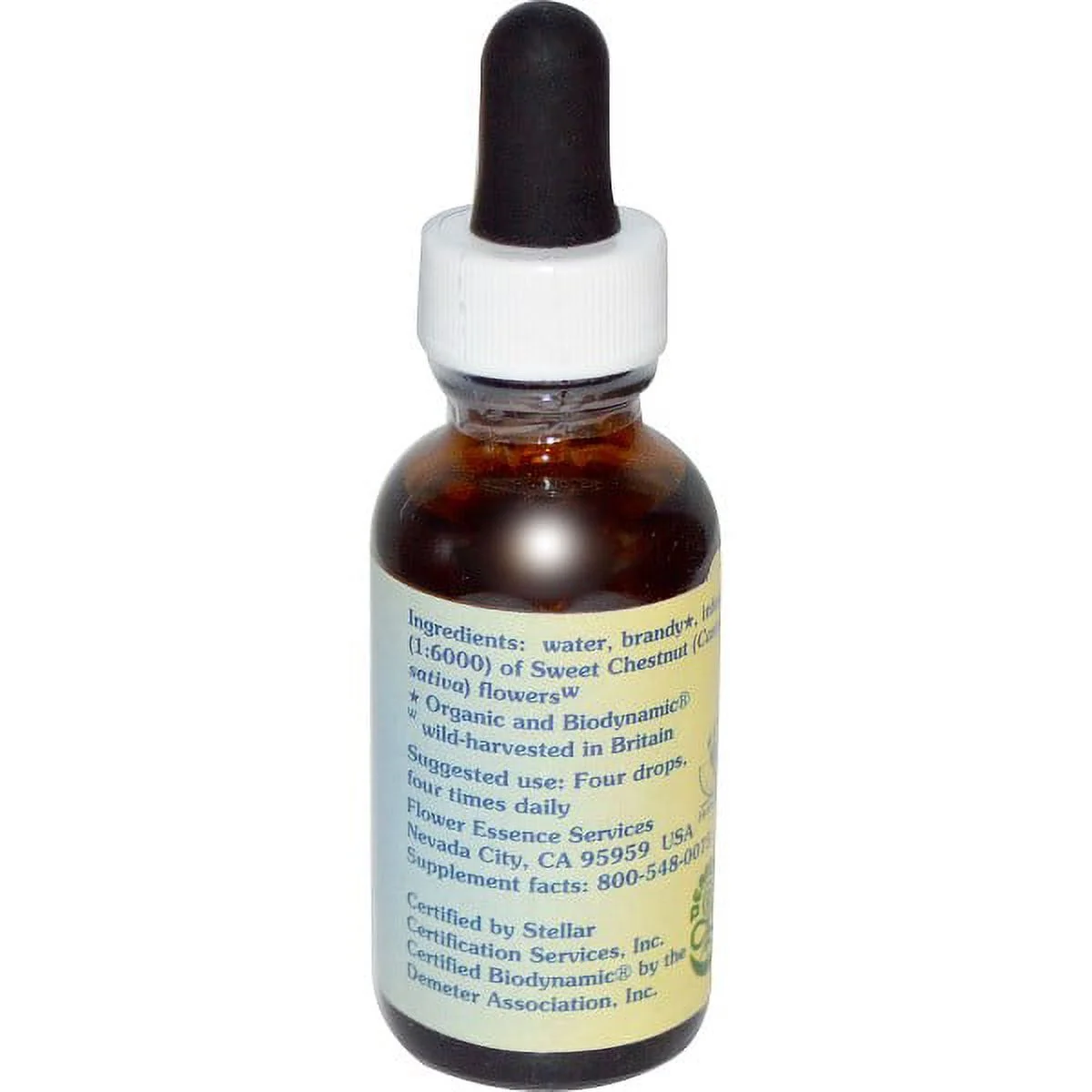 Sweet Chestnut Herbal Supplement Dropper By Flower Essence - 1 Oz