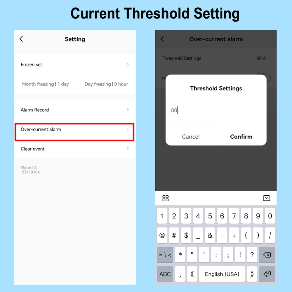 Shinysix Electric meter,Power APP Rail Meter Solar Meter Solar Consumption Meter