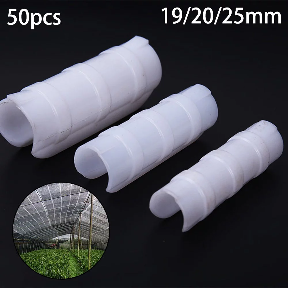 50Pcs 19mm Clip Plant Greenhouse Film Clips Fixed Pipe Frame Tube Clamp