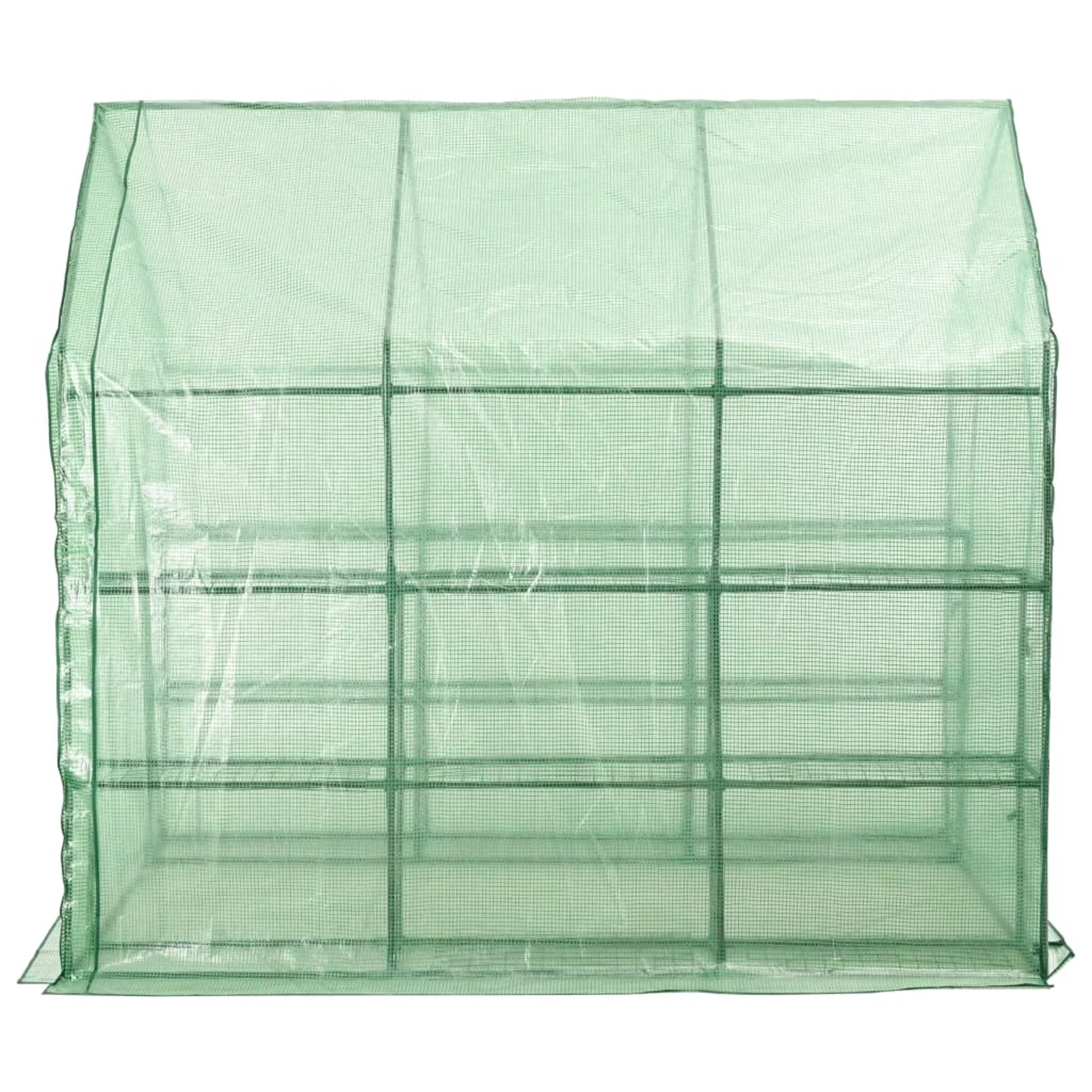 Tomshoo Walk-in Greenhouse with 12 Shelves Steel 56.3