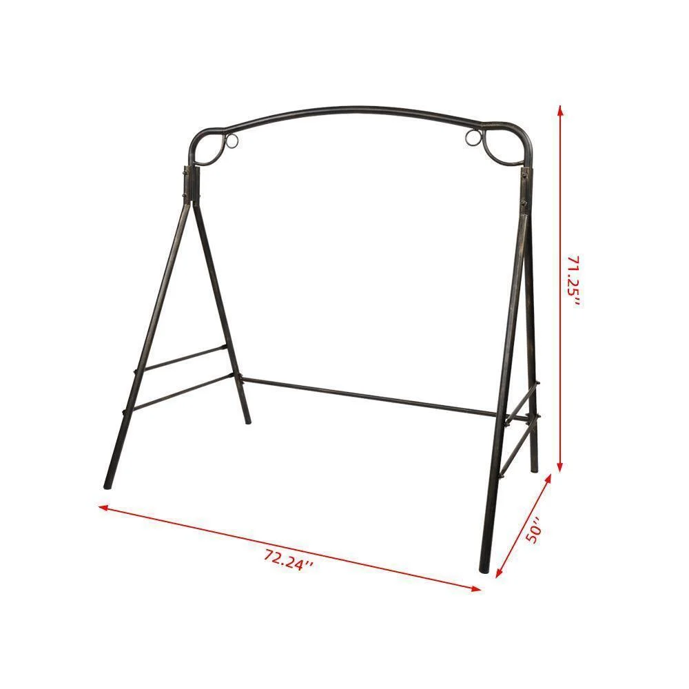New Swing Frame Metal A Frame Swing Set Heavy Duty Metal Swing Stand US SHIP
