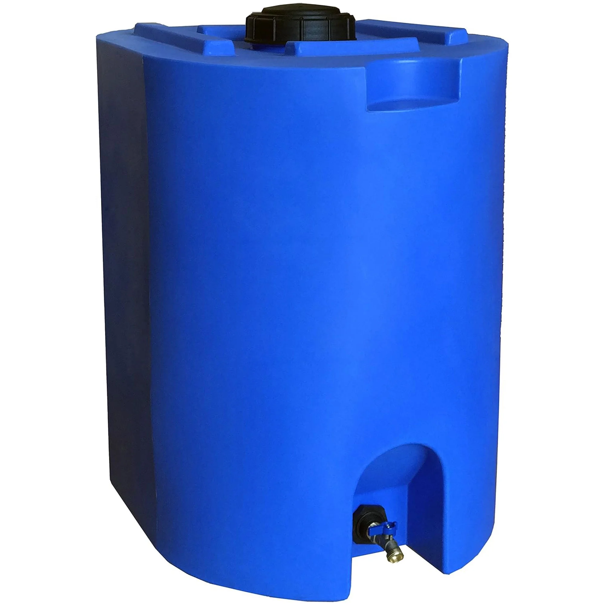 WaterPrepared 55 Gal Stackable Design Utility Water Tank, Blue (3 Pack)