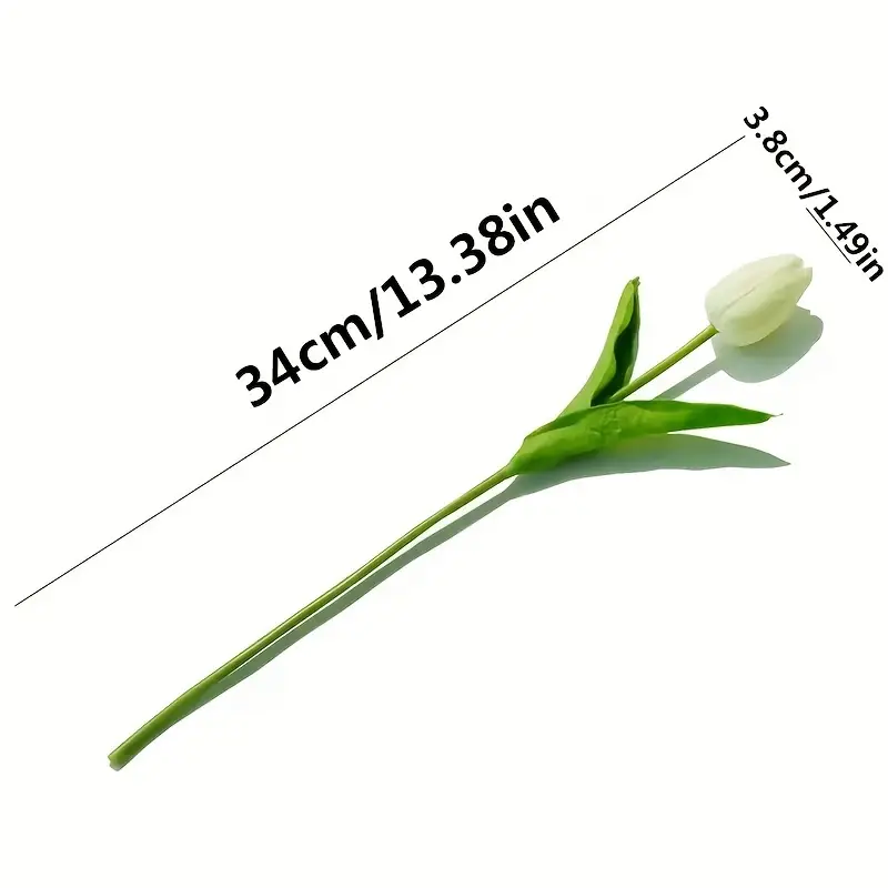 20pcs Real Touch Tulips Bouquet - Premium Artificial Flowers for Wedding, Home Decor, and Events