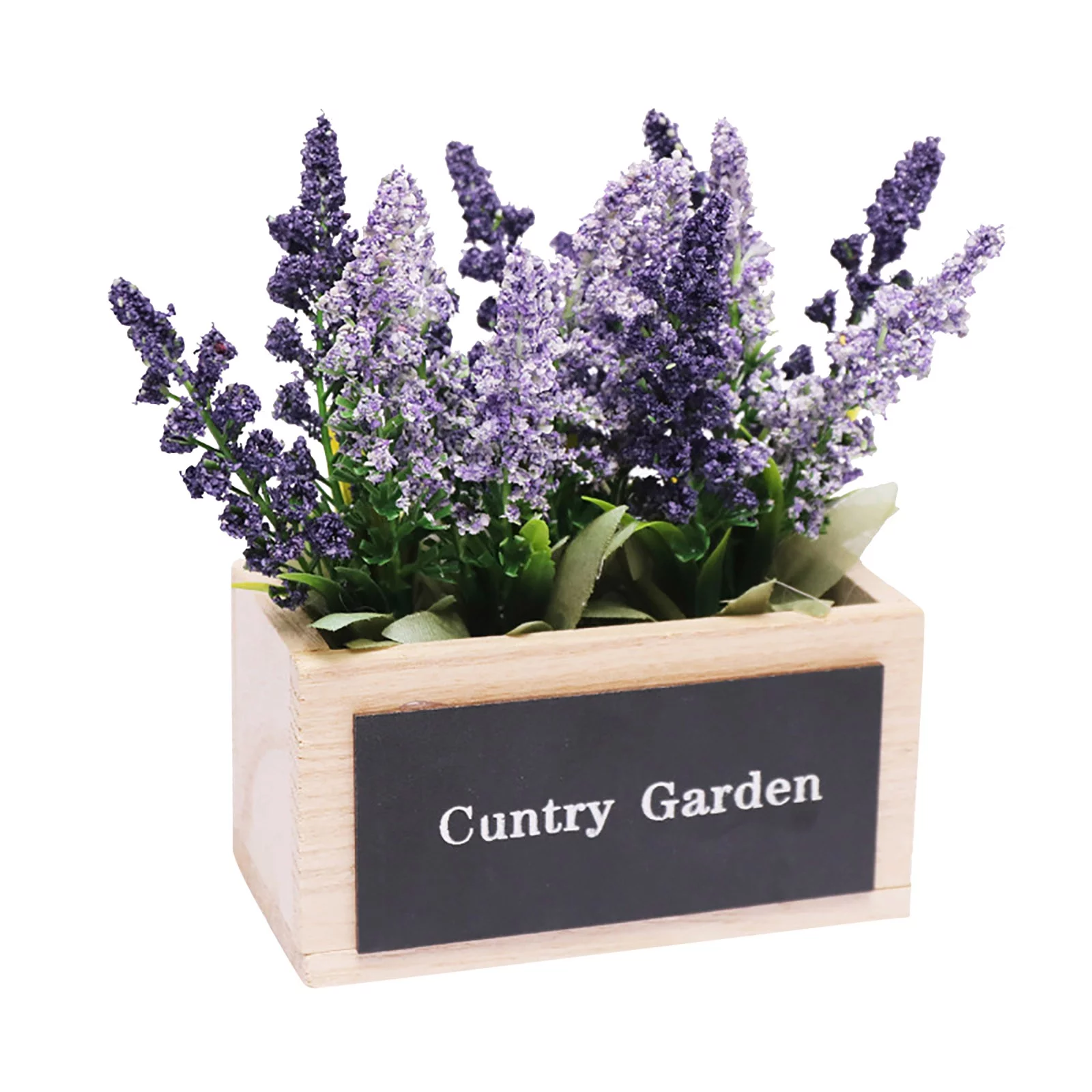 Dengmore Simulation Flower Pot Lavender Fake Flower Plant Living Room Decoration Ornament for Home Decor