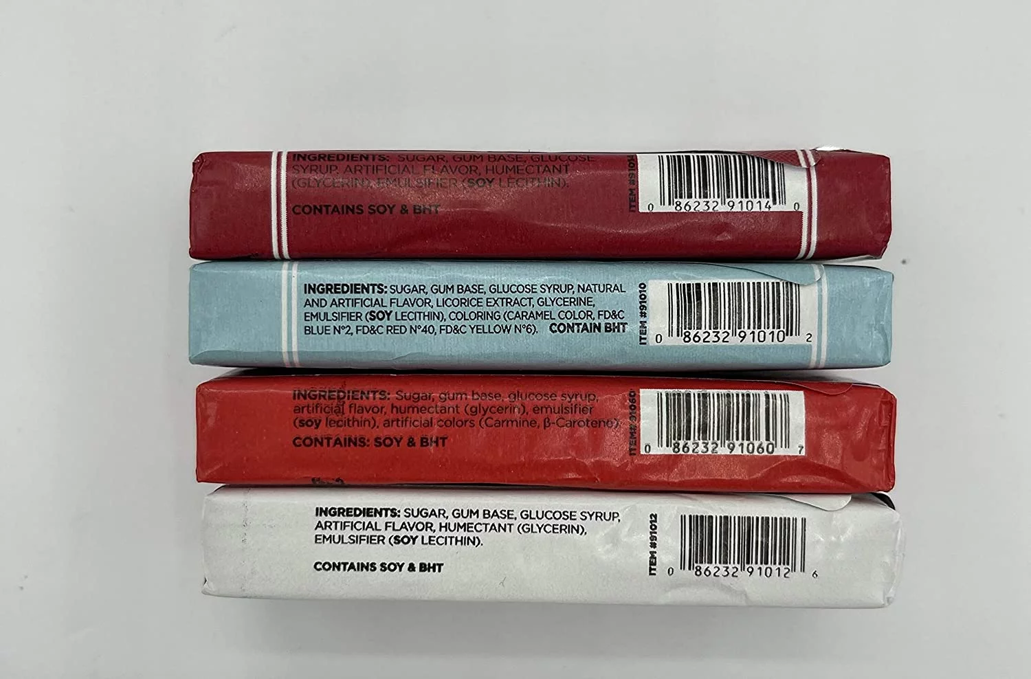 Nostalgic Chewing Gum Variety Pack  Black Jack, Beeman's, Clove, Teaberry ~ 5 Sticks Each Flavor