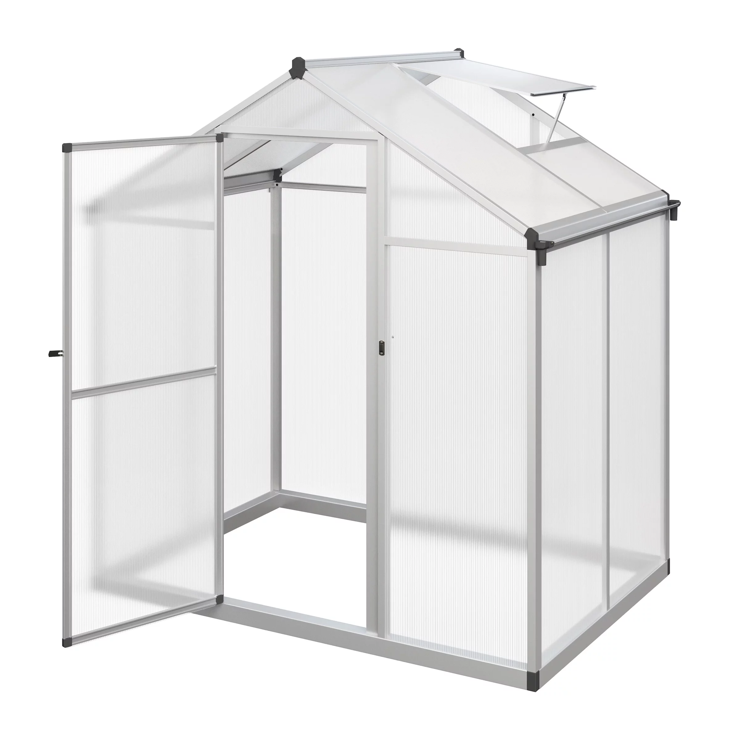 Home-Complete Walk-In Greenhouse Outdoor Greenhouse, 4 x 6 ft
