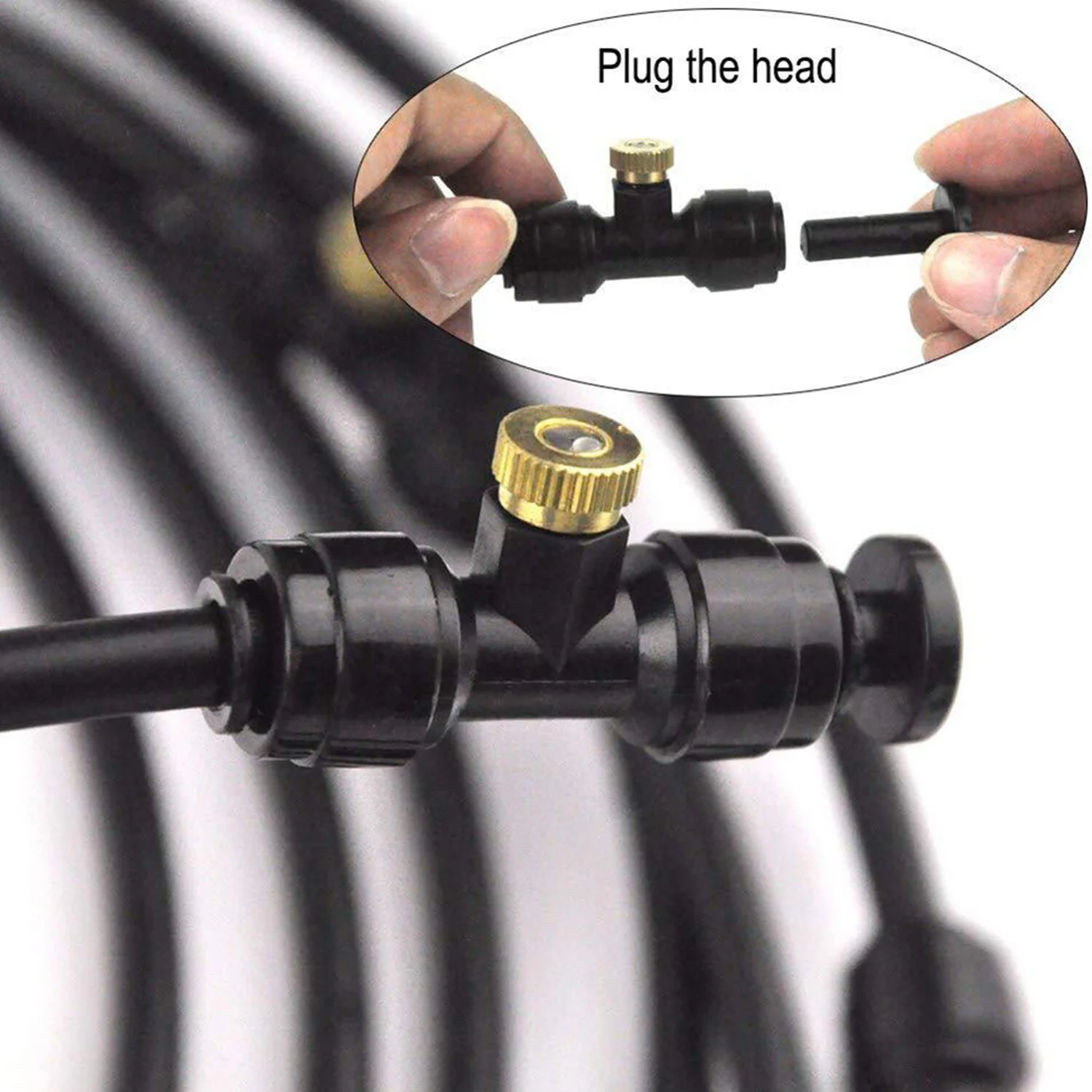 Andoer Cooling System,Patio Lawn Line Sprayer Kit Diy Water Equipment 20ftLine Set Flower Patio Set Er Patio Water Equipment Set Kit Diy Water Mewmewcat Rookin Qisuo Lechnical