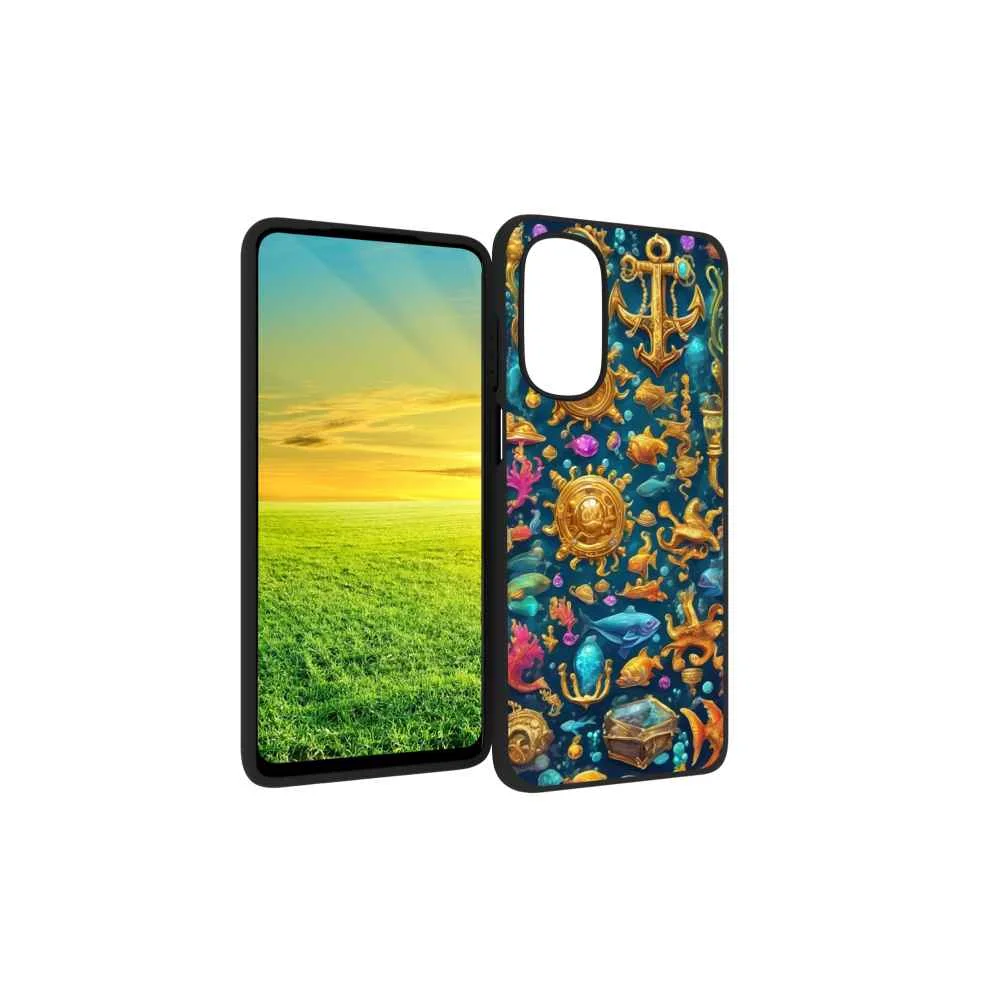 Vibrant-underwater-treasure-symbols-4 Phone Case, Degined for Motorola Moto G Stylus 5G 2022 Case Men Women, Flexible Silicone Shockproof Case for Motorola Moto G Stylus 5G 2022