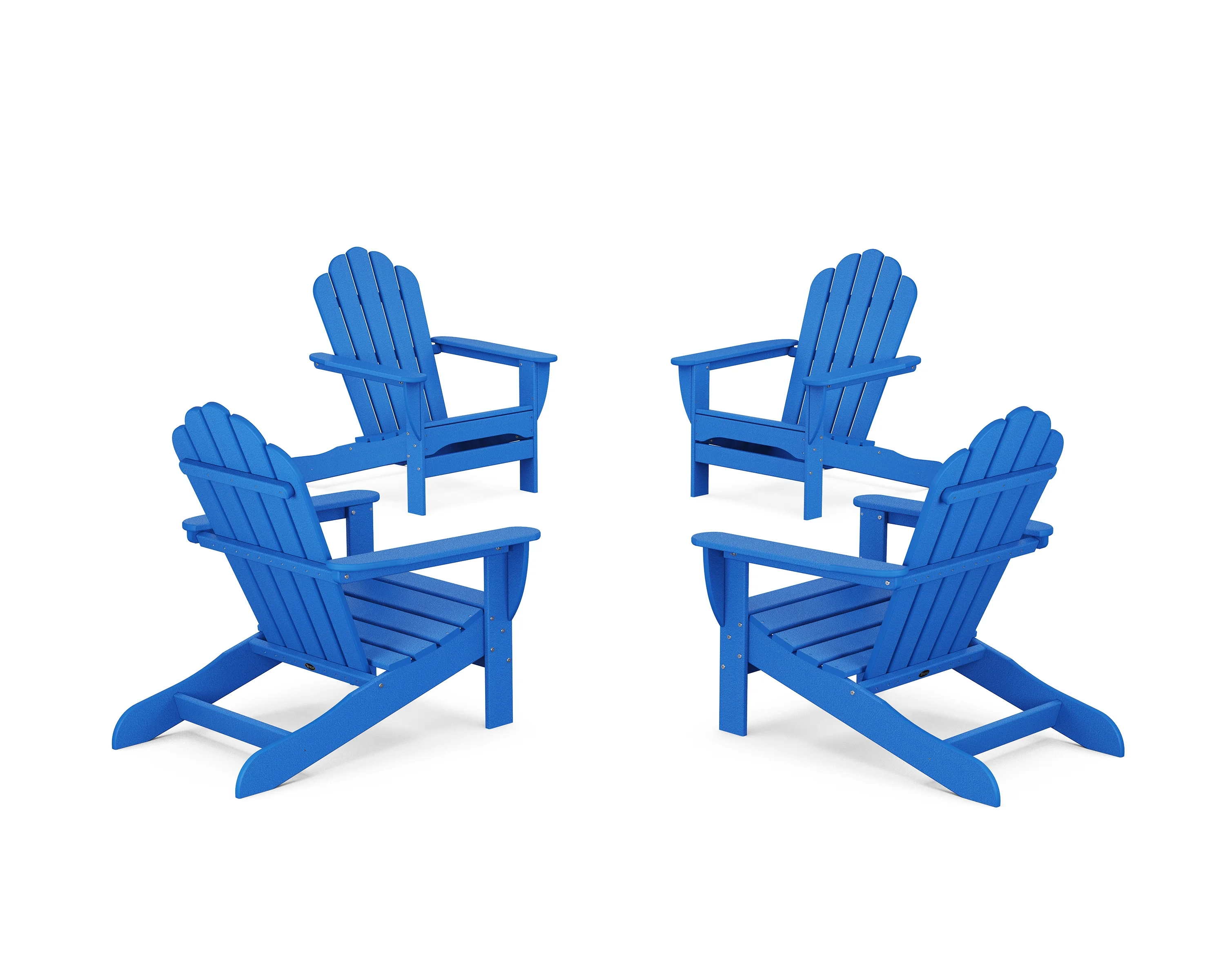 Trex® Outdoor Furniture™ 4-Piece Monterey Bay Oversized Adirondack Chair Conversation Set in Pacific Blue
