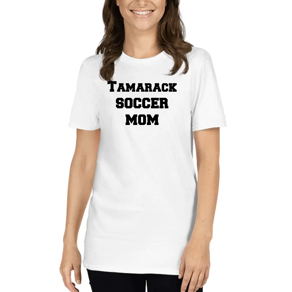 XL Tamarack Soccer Mom Short Sleeve Cotton T-Shirt By Undefined Gifts