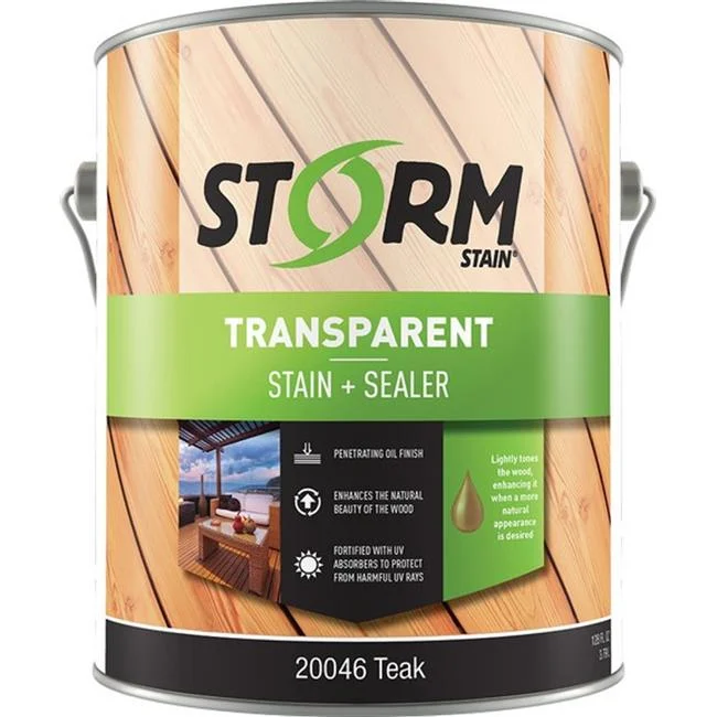 Storm 20146-1 1 gal Teak Transparent Stain & Sealer 250 VOC