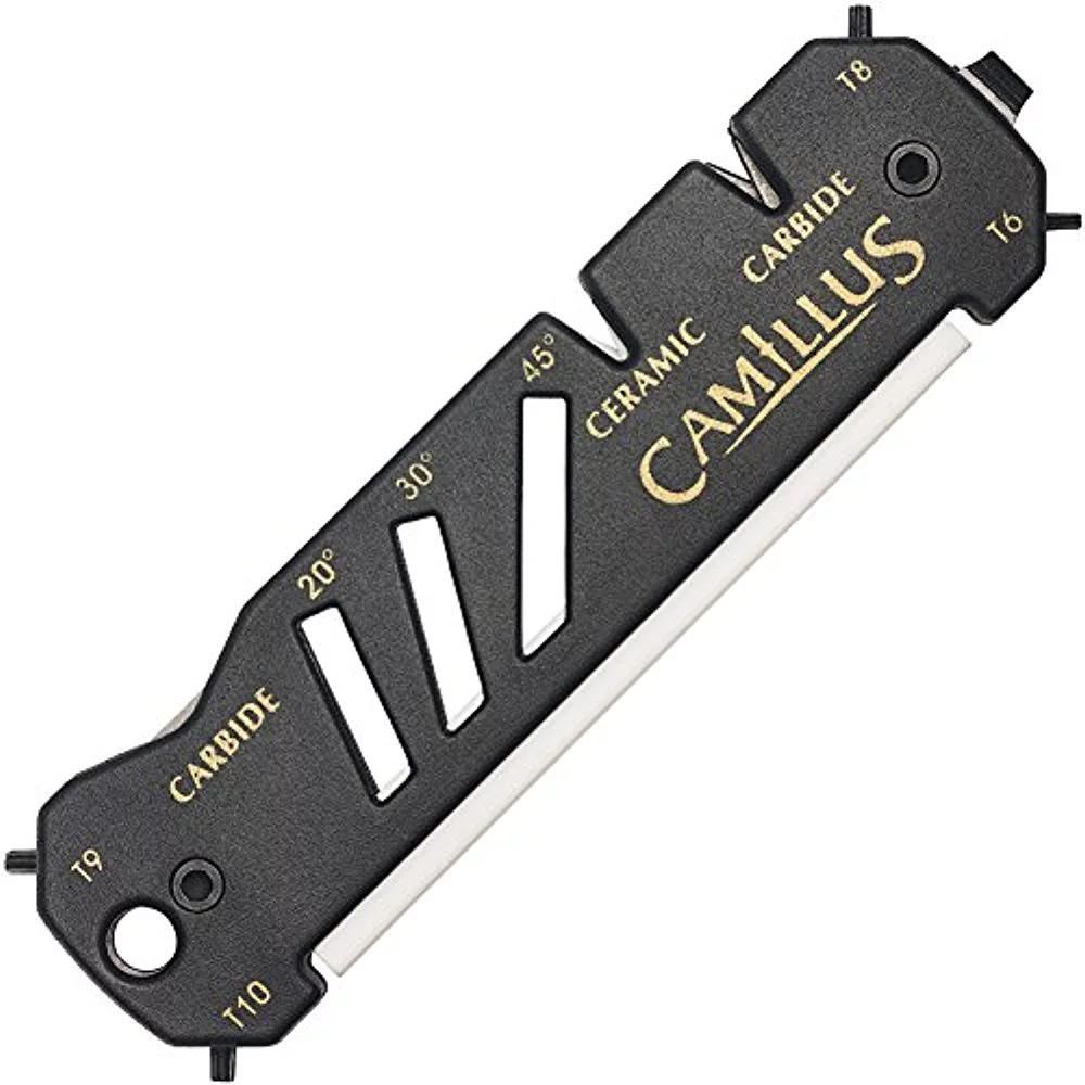 Camillus Glide Multi-Angle Carbide Sharpener, Black