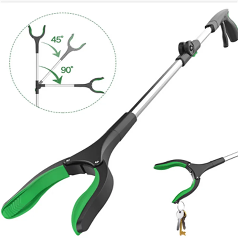 Reacher Grabber Tool, ORFELD Trash Claw Grabber Reaching Assist Pick up Portable Aluminum Green