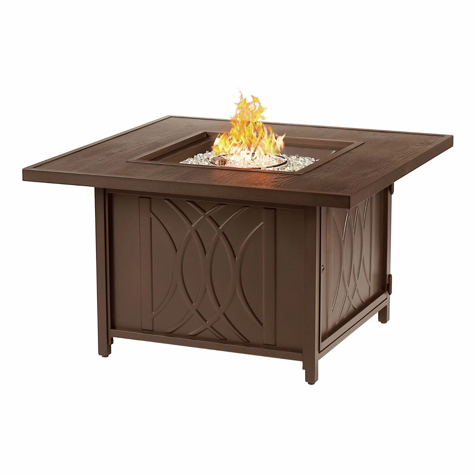 Oakland Living Cave 42 in. Square Propane Fire Pit Table