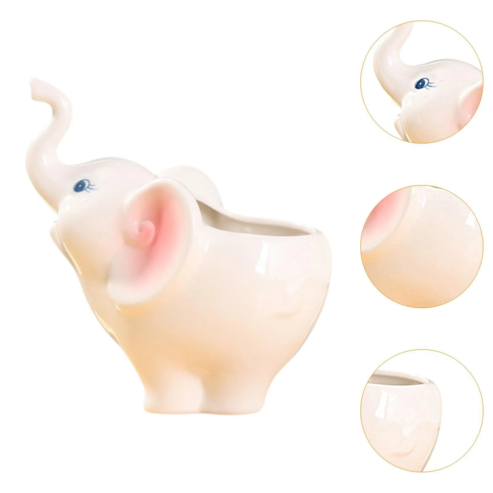 jicheng Flowerpot Special s Making Tool Elephant Shaped Plant Nursery Pot 15x10x16cm