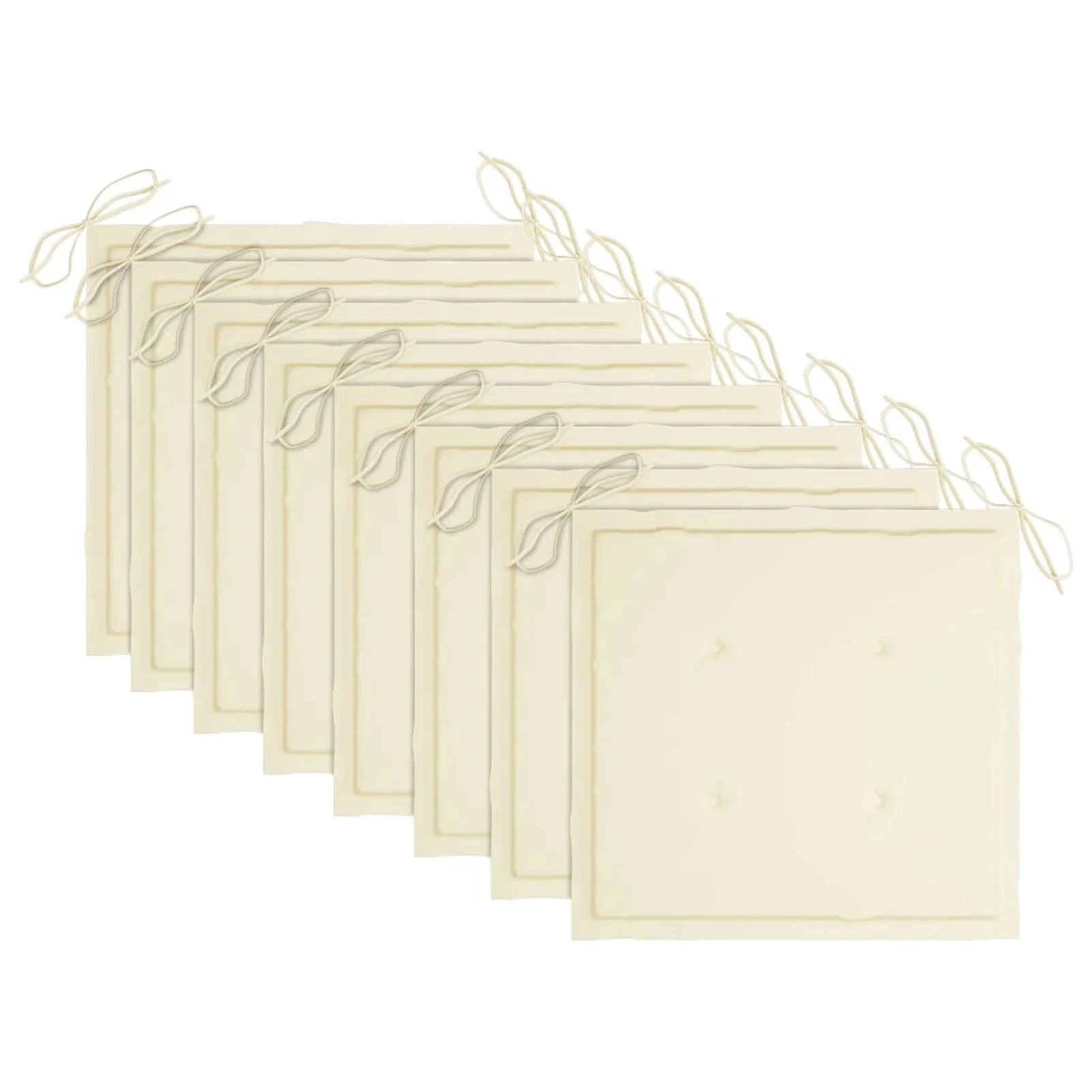 Walmeck Dining Chairs 8 pcs with Cushions Solid Teak Wood