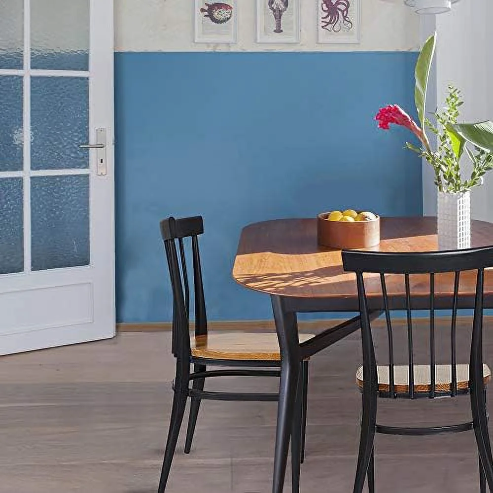 HBLUKDL Heavy Duty Dining Chairs   Natural Wood Seat and Sturdy Metal Frame Kitchen Chairs for Restaurant  Dining Room Cafe Bistro  Fully Assembled  400lbs Capacity  Comb Back