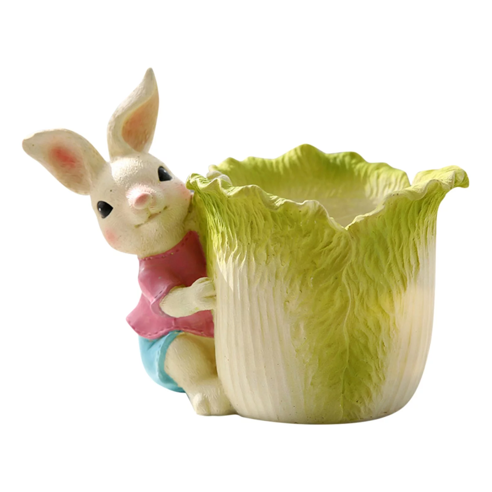 Creative Garden Rabbit Animal Meaty Flower Pot Resin Potted Balcony Garden Outdoor Creative Platter