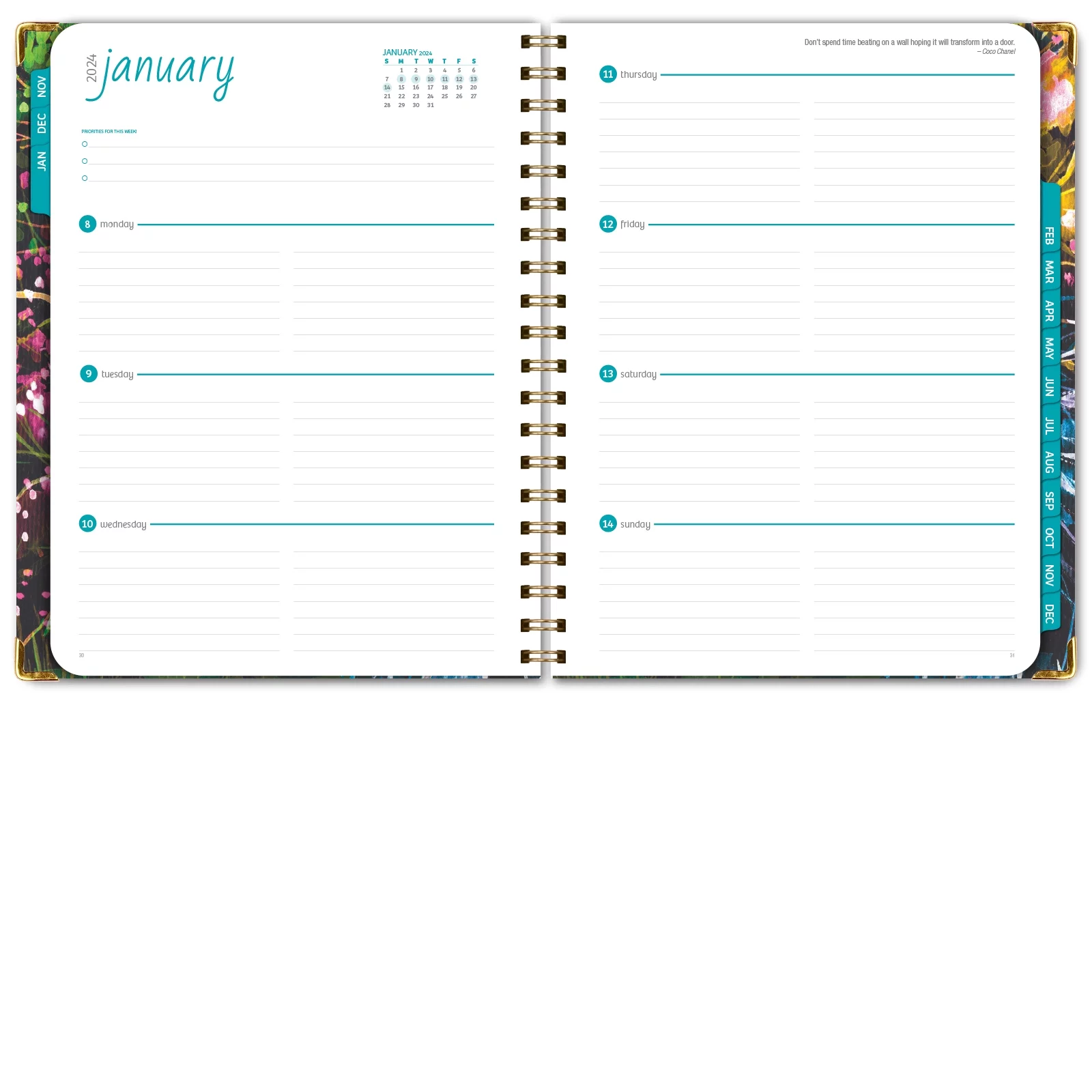 Hardcover CY 2024 Fashion Planner - 8.5