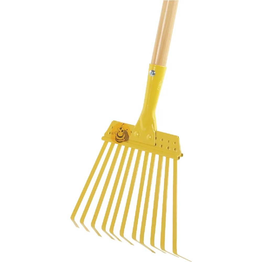 1 PK, Buddy B 12 In. Steel Leaf Rake (11-Tine)