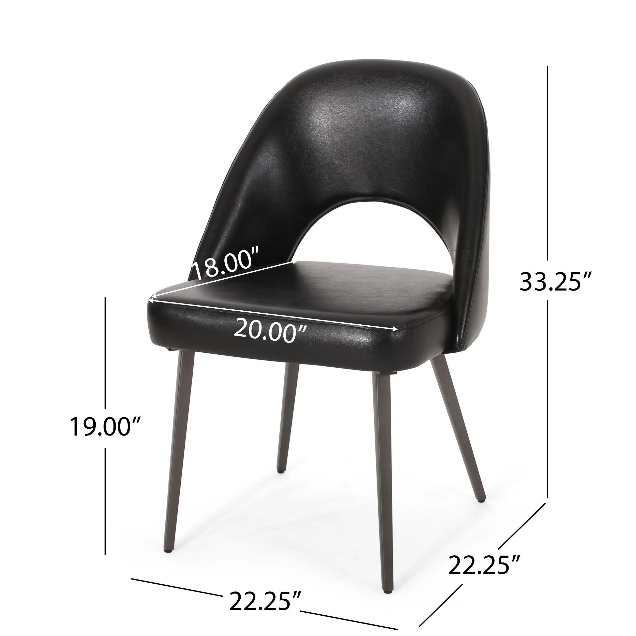 Christopher Knight Home Meriden Faux Leather and Wood 7 Piece Dining Set by