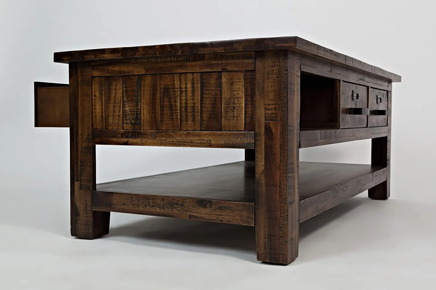 Cannon Valley Three Drawer Acacia Coffee Table