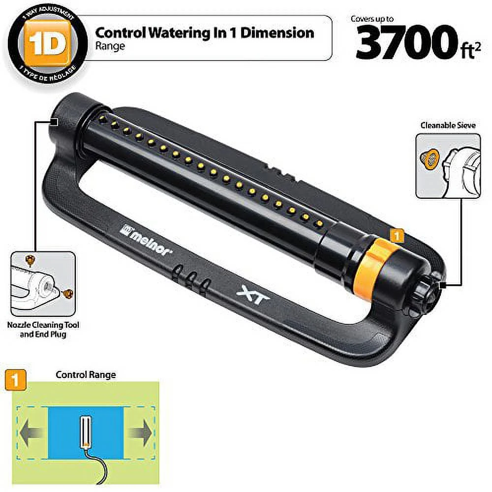 Melnor XT4000 Sprinkler Turbo Oscillating Sprinkle, Basic