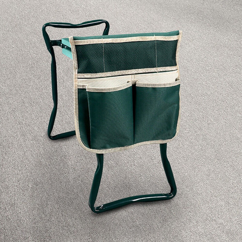 Highly Green Folding Garden Kneeler Chair Bench Stool Tool Pouch