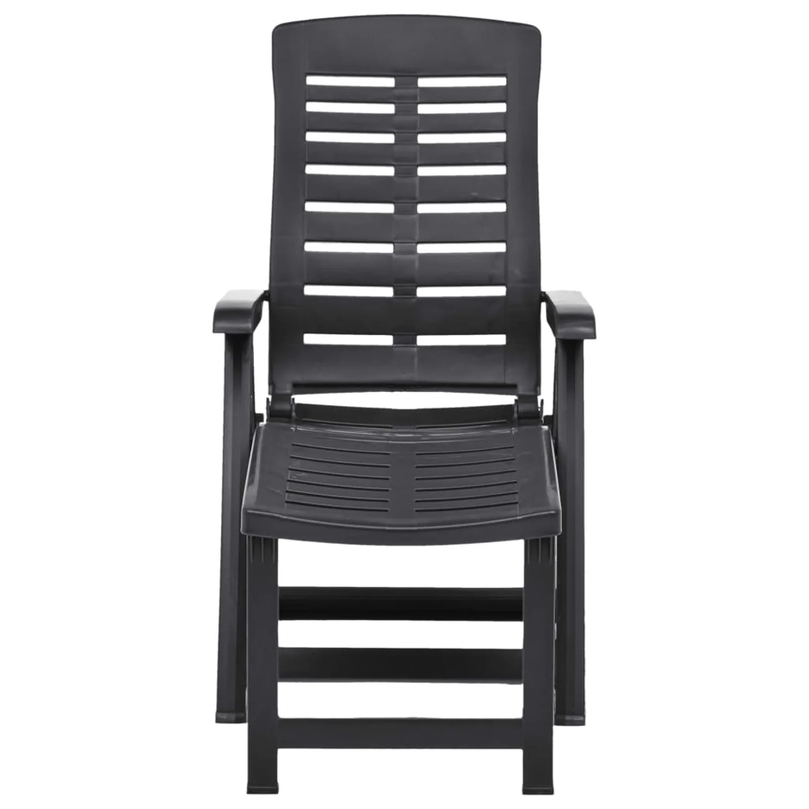 Dcenta Folding Sun Lounger Anthracite