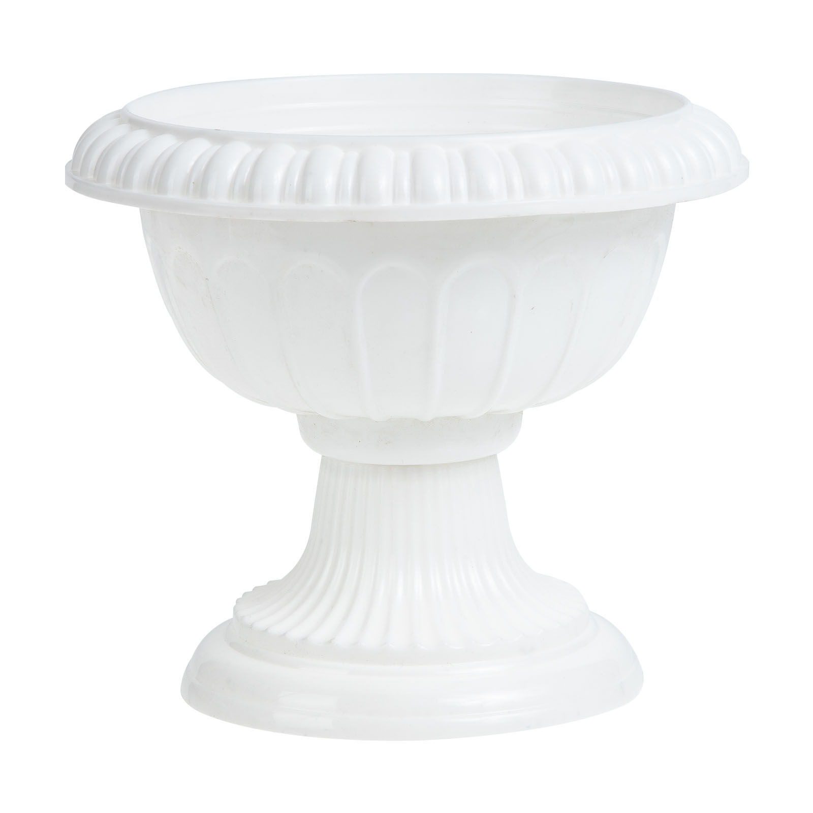 Vintage European Style White Plastic Wedding Flower Pot Decor for Household Balcony - Outdoor Planter Vase Perfect for Porch