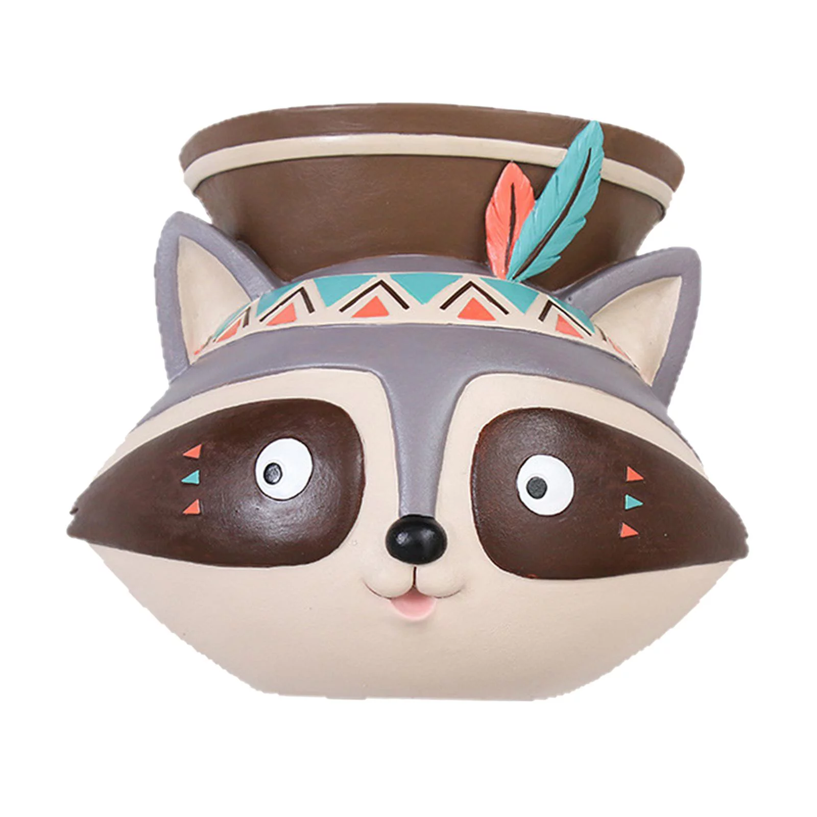 Animal / Wall Mounted / Outdoor for Plants / Resin Planter Pot, Planter Pots for Outdoor Plants - Raccoon