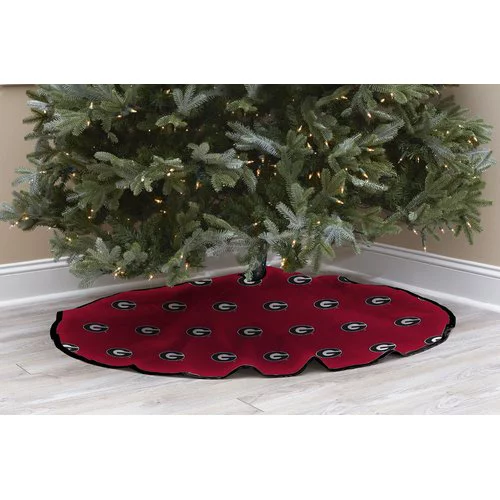 Ohio State Buckeyes Microplush Christmas Tree Skirt