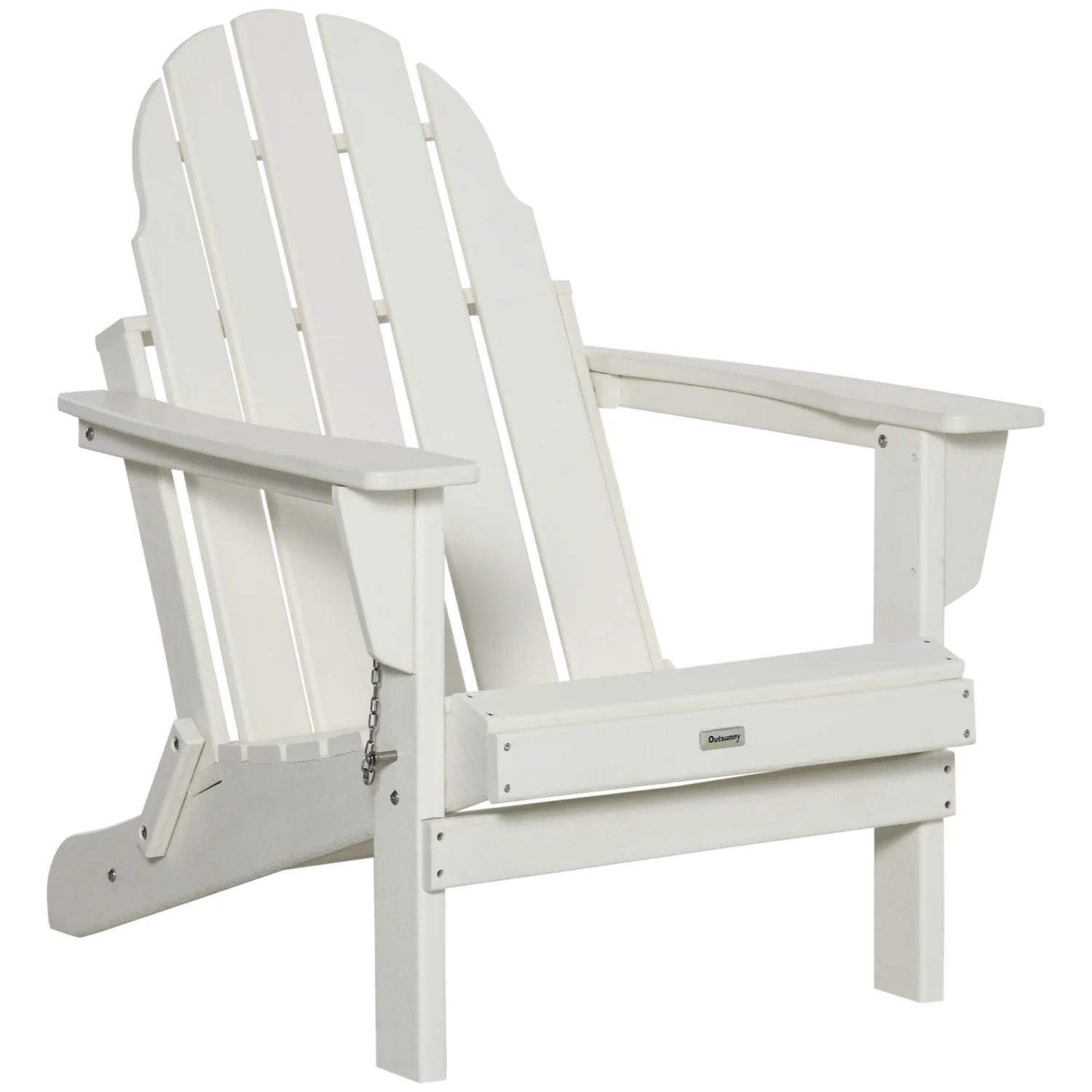 TQJKLFDY Folding Adirondack Chair  Faux Wood Patio & Fire Pit Chair  Weather Resistant HDPE for Deck  Outside Garden  Porch  Backyard